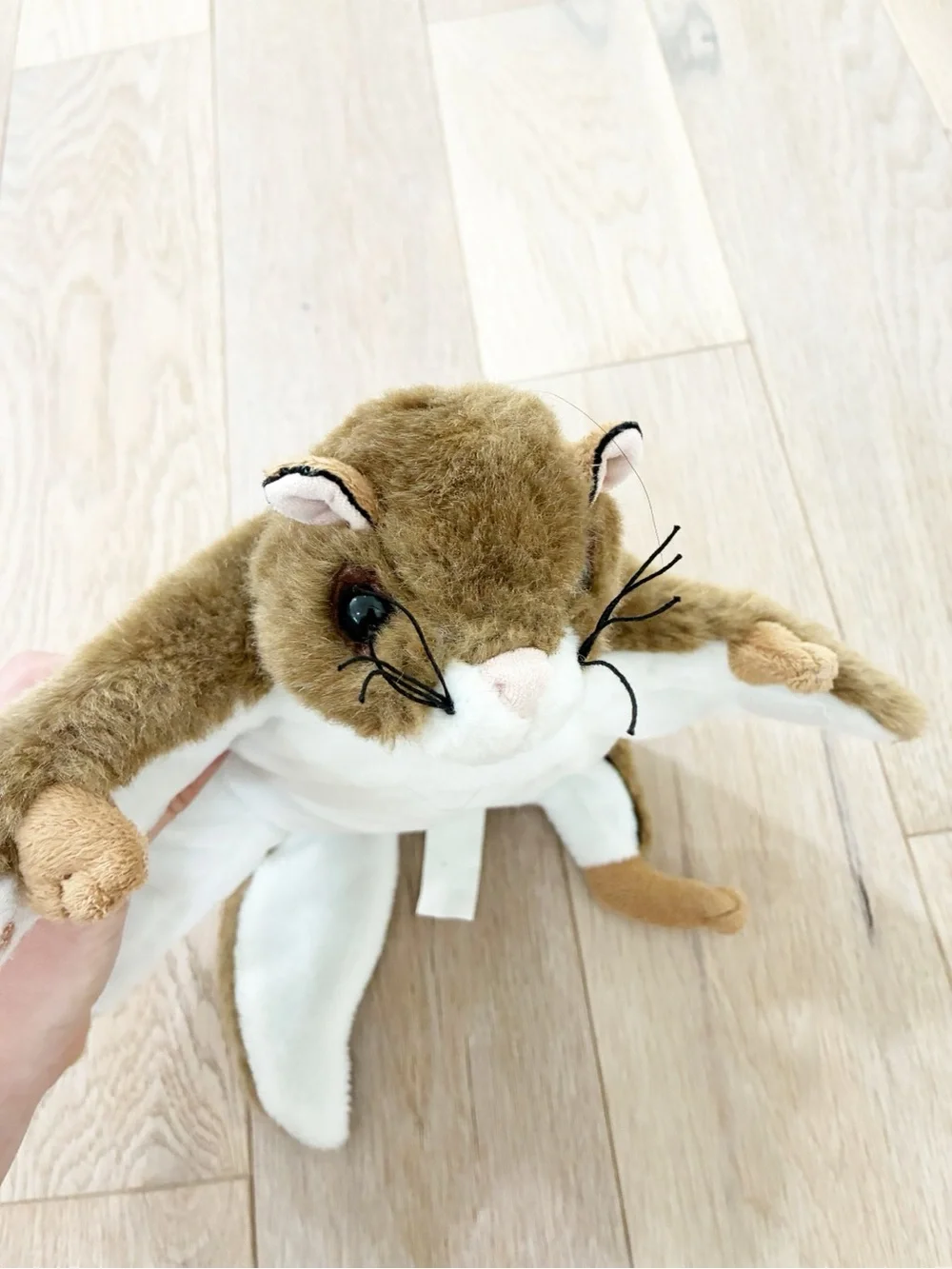 Fiesta Brown and White Plush Toy with Brand Tag